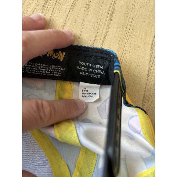 Pokemon Hat 2016 Wrap Around Graphics Snapback Youth Size Baseball Cap One Size - Picture 8 of 11